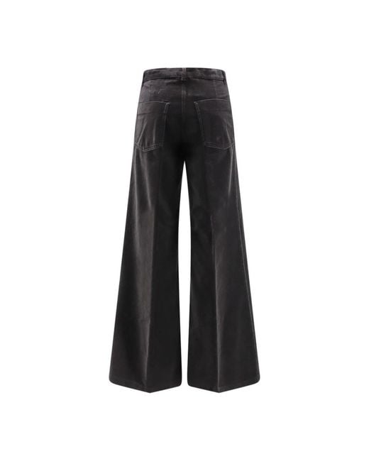 Aspesi Black Wide Trousers