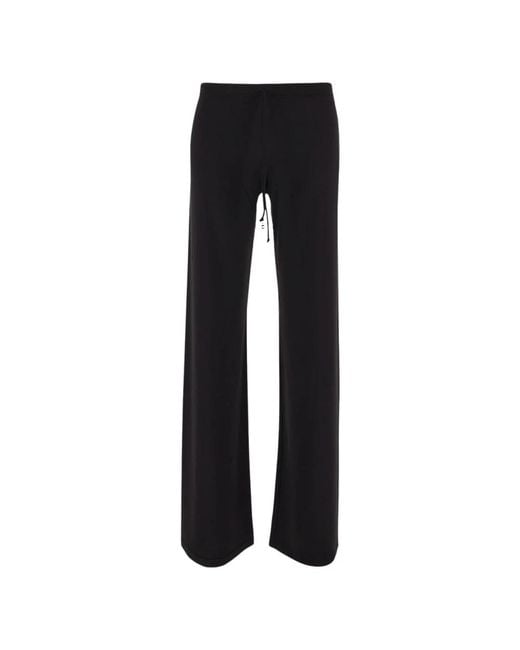 Fisico Black Wide Trousers