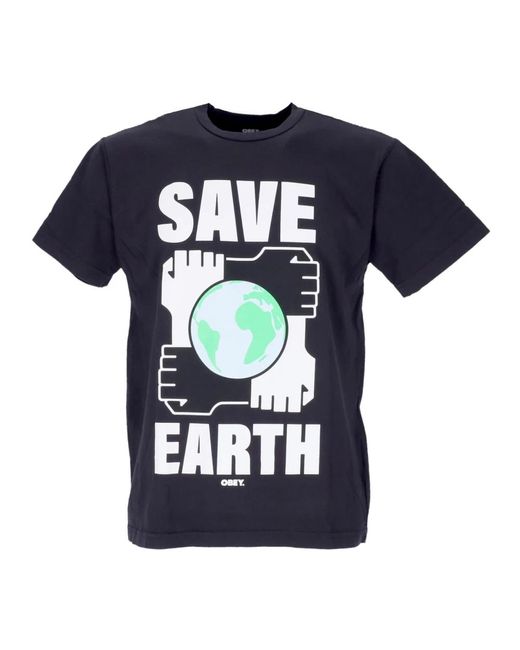 Obey Blue T-Shirts for men