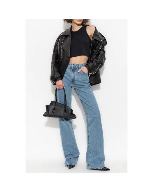 The Attico Blue Bootcut Jeans