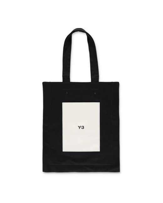 Y-3 Black Tote Bags for men