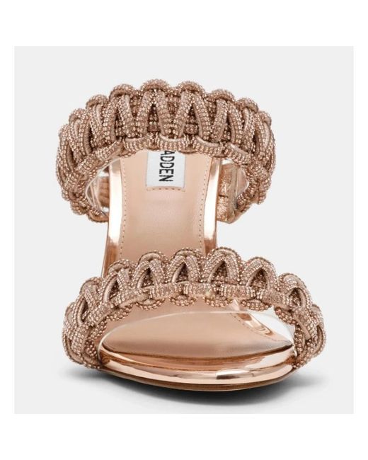 Steve Madden Pink Heeled Mules
