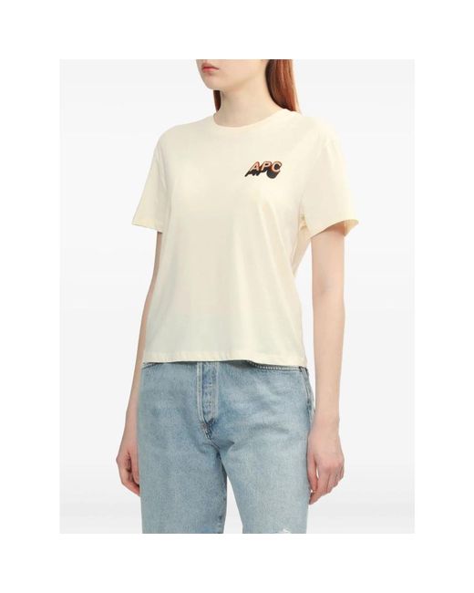 A.P.C. T-Shirts in het Natural