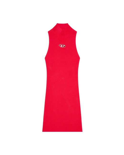 DIESEL Red Knitted Dresses