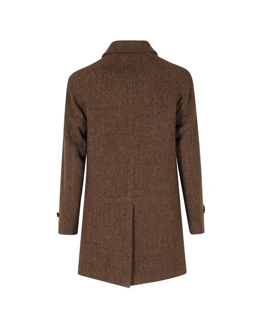 BRERAS Milano Brown Single-Breasted Coats for men