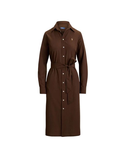Ralph Lauren Brown Shirt Dresses