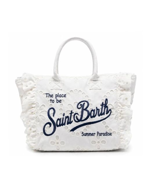 Mc2 Saint Barth White Shopping Bags