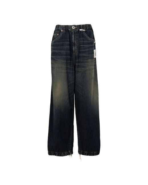 Wide Jeans Maison Mihara Yasuhiro de hombre de color Black