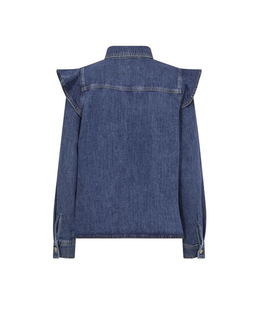 Mos Mosh Overhemden ,Blauw ,Blouses in het Blue