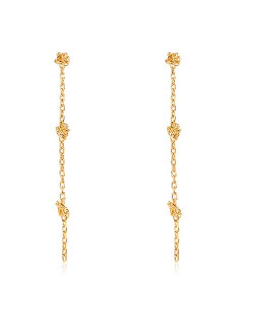 Earrings Jil Sander de color Metallic