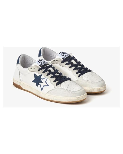 2 Star Blue Sneakers for men