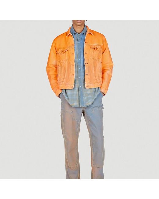 NOTSONORMAL Jassen ,Oranje ,Denim Denim Jack in het Orange voor heren