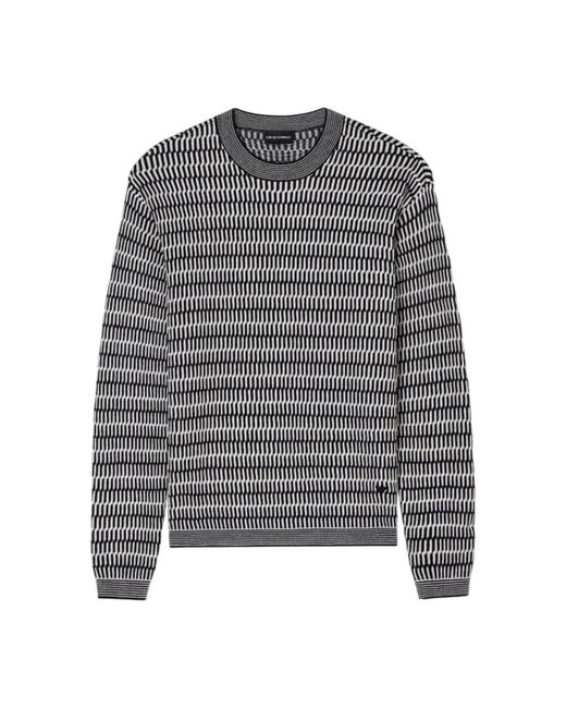Emporio Armani Gray Round-Neck Knitwear for men