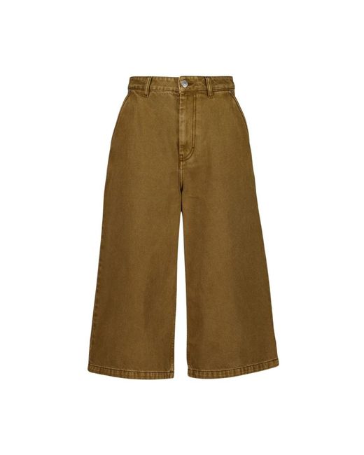 AMI Green Cropped Jeans