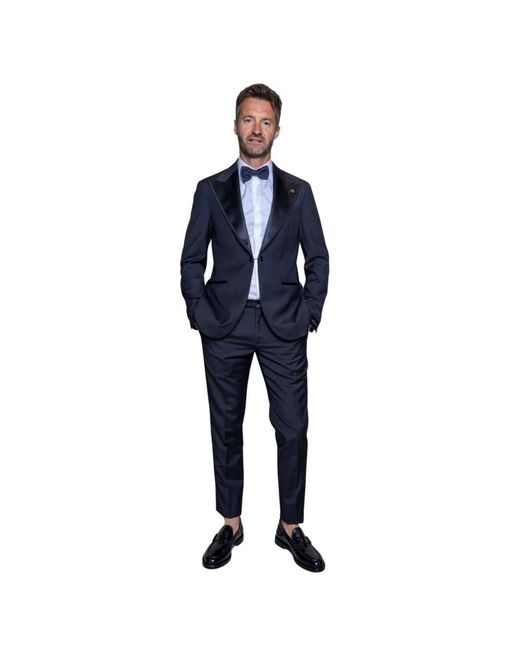 Gabriele Pasini Blue Single Breasted Suits for men