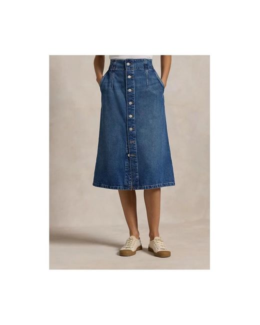 Polo Ralph Lauren Blue Denim Skirts