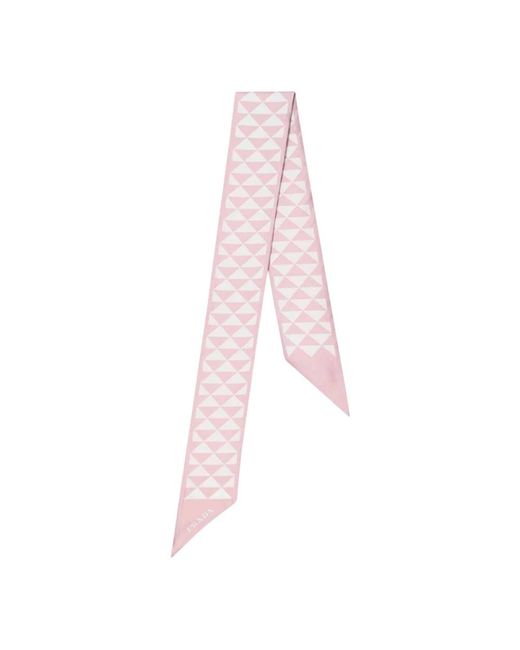 Prada Silky Scarves in het Pink