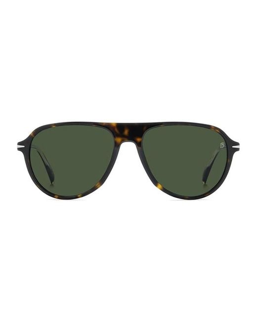 David Beckham Green Sunglasses