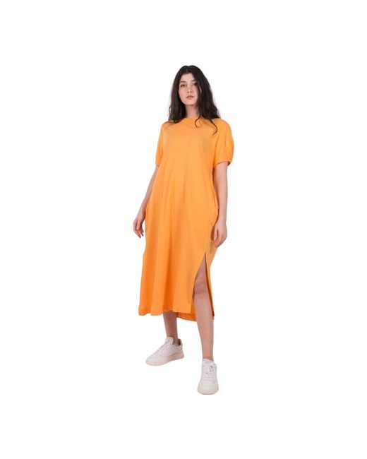 Roberto Collina Orange Midi Dresses