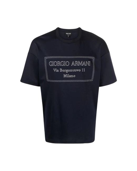 Giorgio Armani Blue T-Shirts for men