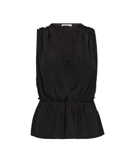 Blouses co'couture de color Black