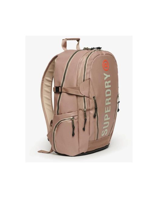 Superdry Pink Tarp Rucksack