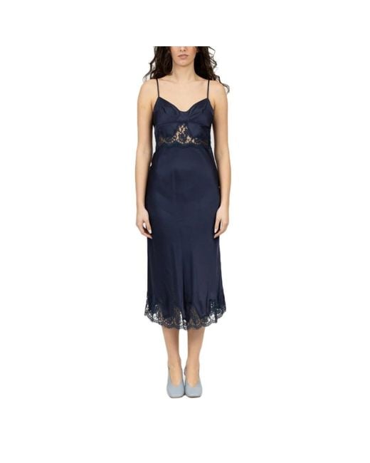 Midi Dresses Ermanno Scervino de color Blue