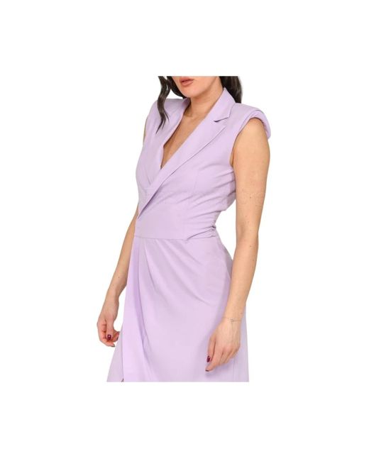 Patrizia Pepe Purple Elegantes kleid für besondere anlässe