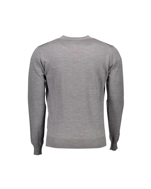 Harmont & Blaine Grauer Wollherrenpullover in Gray für Herren