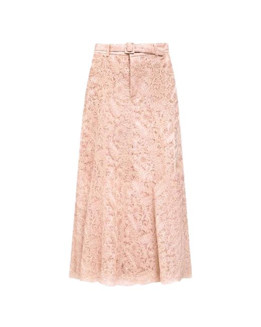 Maxi Skirts Ermanno Scervino de color Pink