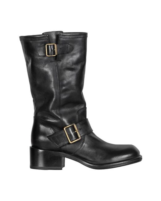 Fiorentini + Baker Black High Boots