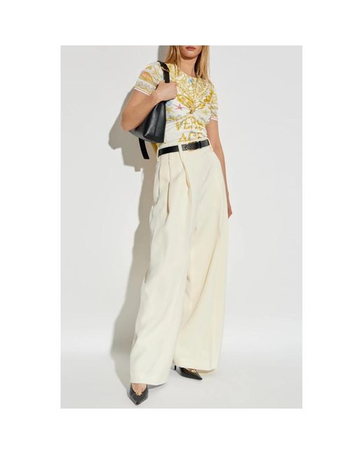 T-Shirts Versace en coloris Yellow
