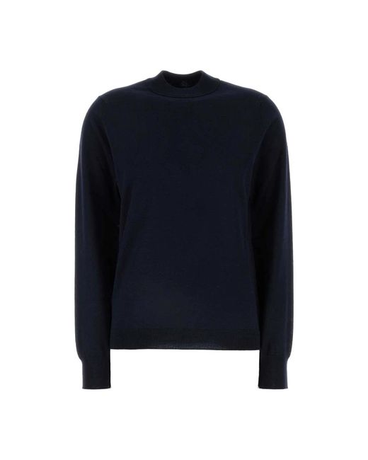 Maison Margiela Blue Mitternachtsblaue wollpullover