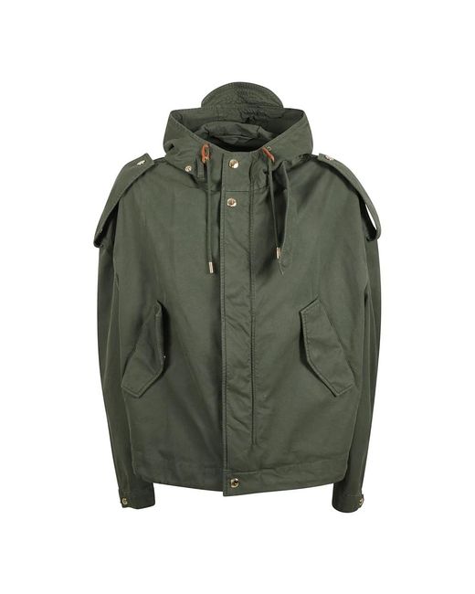 McQueen Green Winter Jackets for men