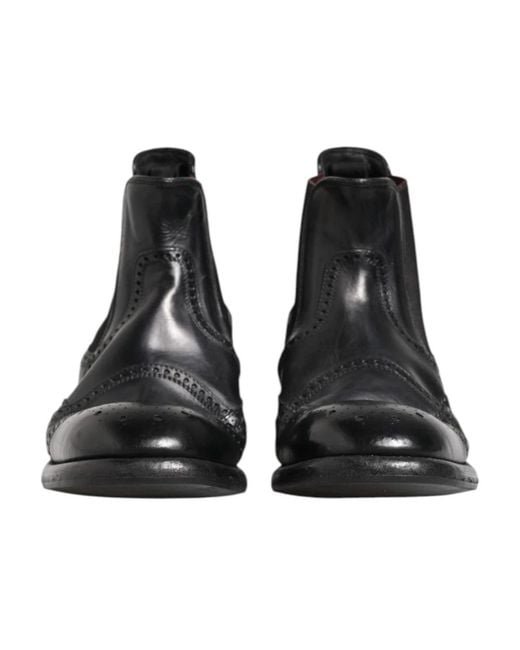 Dolce & Gabbana Black Chelsea Boots for men