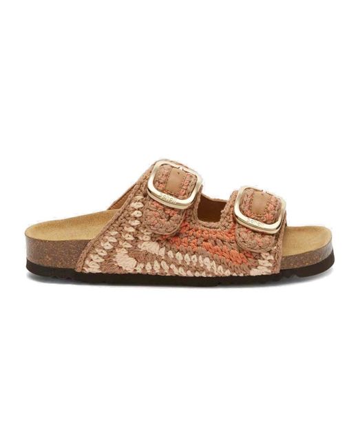 Sliders Scholl en coloris Brown