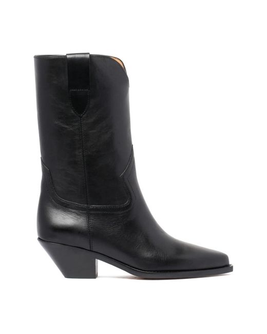 Isabel Marant Black Cow Leather Boots