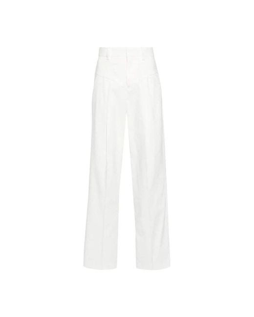 Isabel Marant White Wide Trousers
