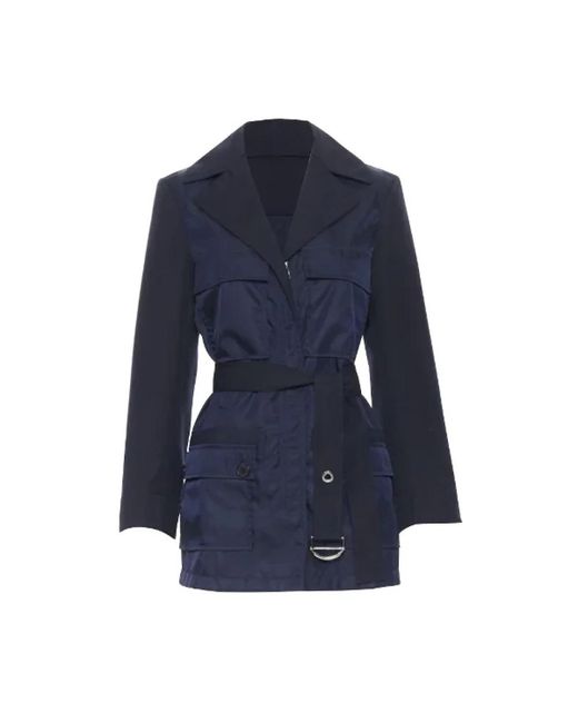 Coats > belted coats Chloé en coloris Blue
