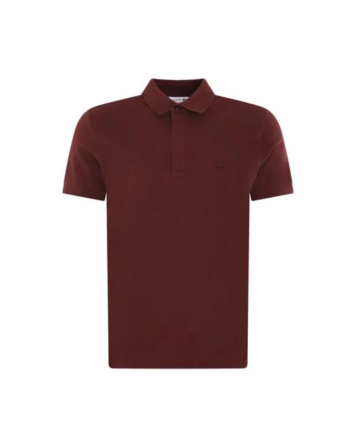 Lacoste Polo Shirts in het Red voor heren