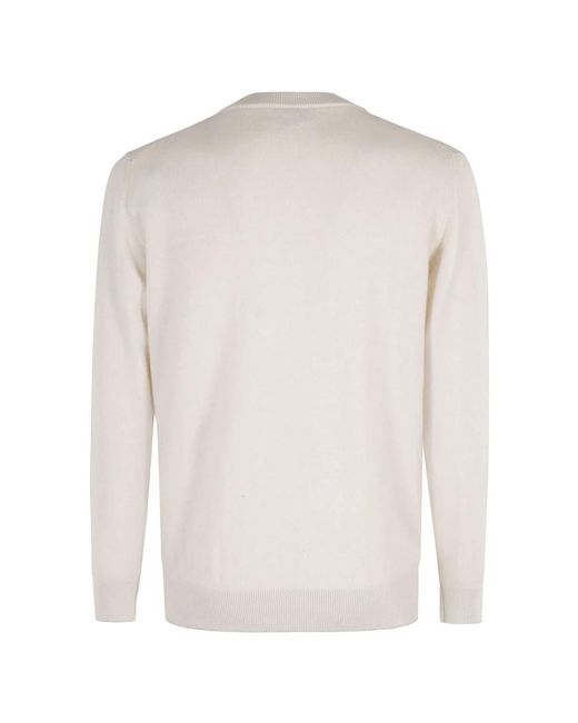 Eleventy White Cashmere Knitwear for men