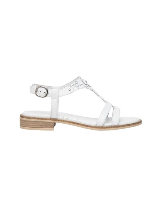 Nero Giardini White Flat sandals