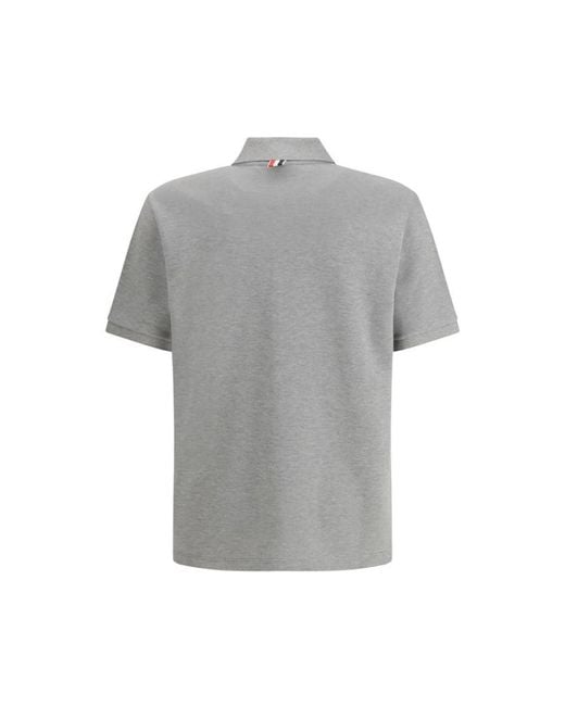 Thom Browne Gray Polo Shirts for men