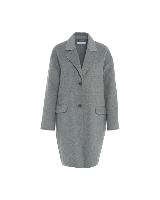 Kaos Jassen ,Grijs ,Wol Elegante Grijze Wollen Jas in het Gray