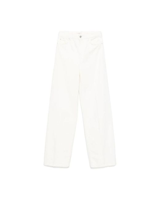 Totême White Wide Jeans