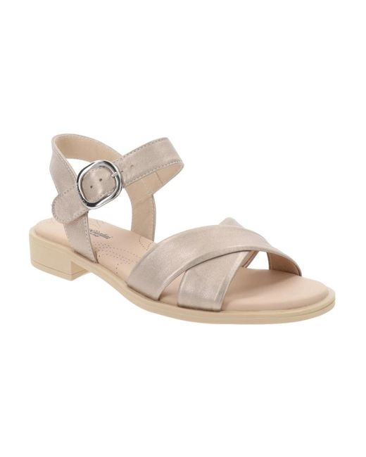 Nero Giardini White Flat Sandals