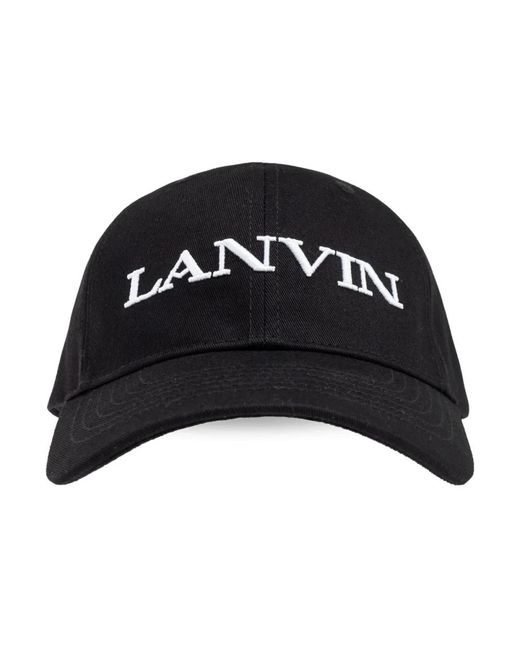 Lanvin Baseballpet in het Black voor heren