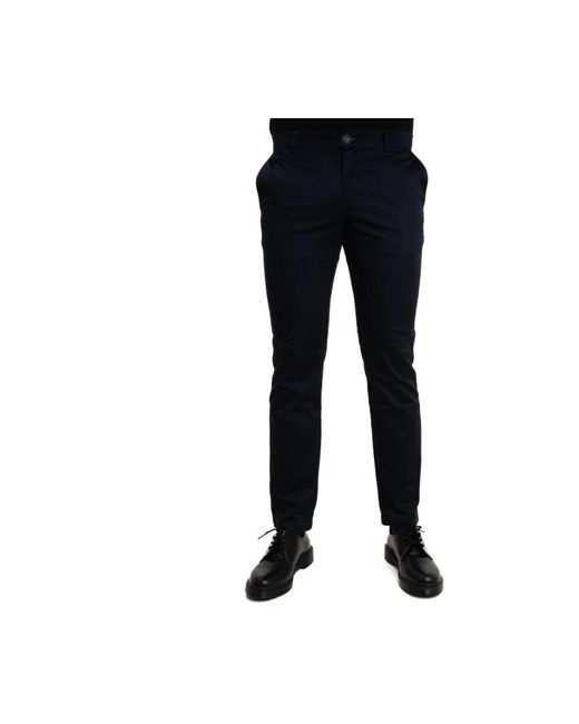 Armani Exchange Blue Slim-Fit Trousers for men
