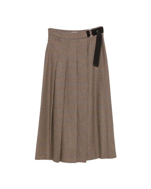 P.A.R.O.S.H. Midi Rok in het Brown