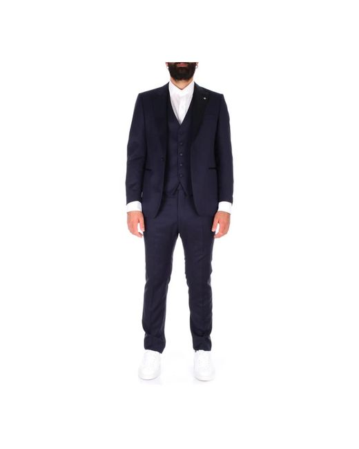 Single Breasted Suits di Tagliatore in Blue da Uomo